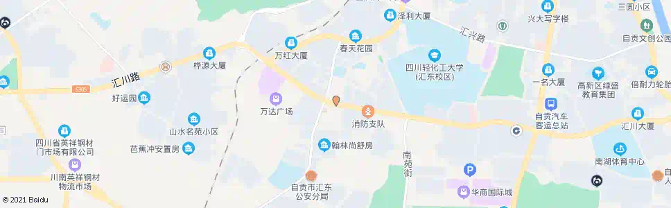 自贡川南农贸市场_公交站地图_自贡公交_妙搜公交查询2025