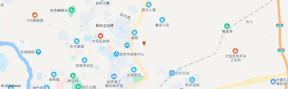 自贡盐厂医院招呼站_公交站地图_自贡公交_妙搜公交查询2025