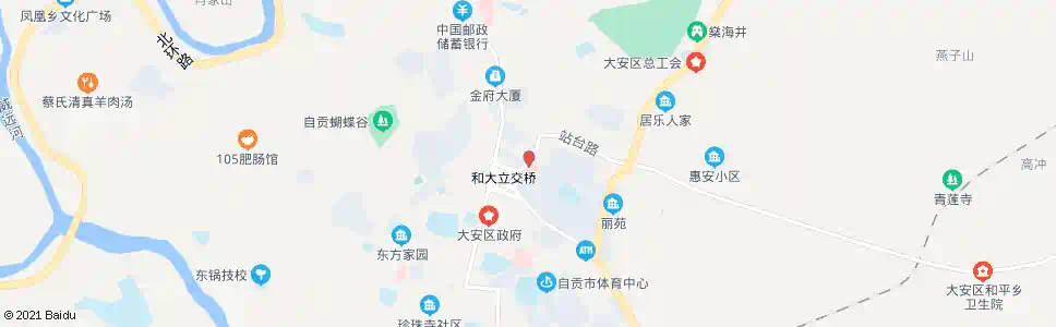 自贡周家冲_公交站地图_自贡公交_妙搜公交查询2025