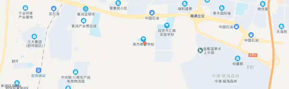 自贡高峰_公交站地图_自贡公交_妙搜公交查询2025