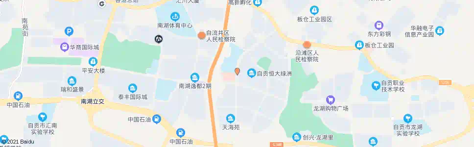 自贡沿滩第二小学_公交站地图_自贡公交_妙搜公交查询2025