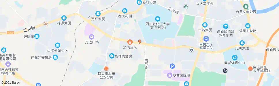 自贡大岩洞_公交站地图_自贡公交_妙搜公交查询2025