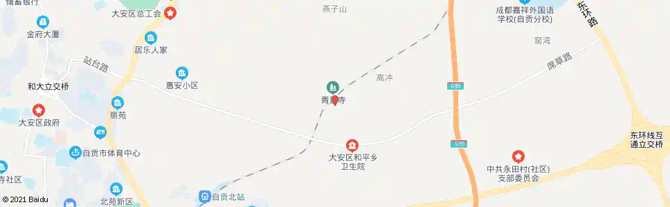 自贡青岩洞路口_公交站地图_自贡公交_妙搜公交查询2025