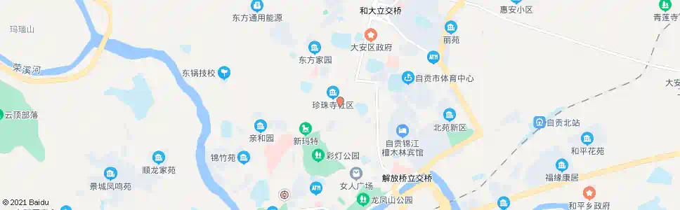 自贡五星街_公交站地图_自贡公交_妙搜公交查询2025