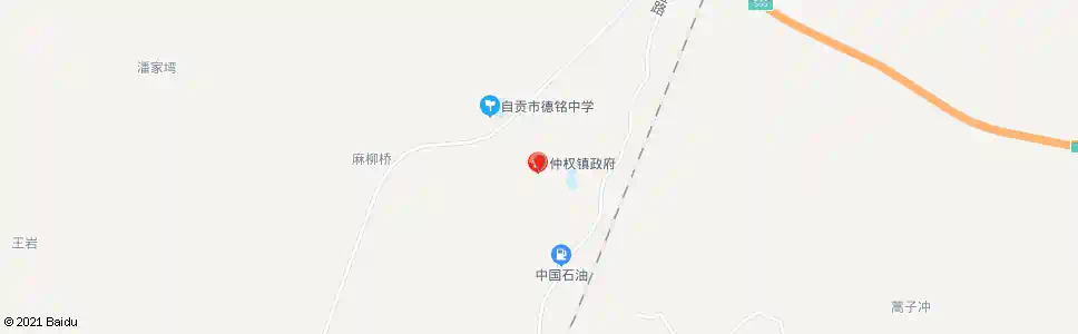 自贡仲权镇_公交站地图_自贡公交_妙搜公交查询2025