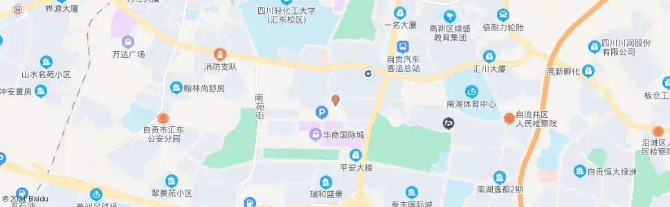 自贡龙汇南街_公交站地图_自贡公交_妙搜公交查询2025