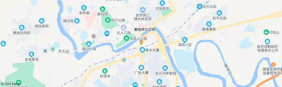 自贡簸米湾(解放桥)_公交站地图_自贡公交_妙搜公交查询2025