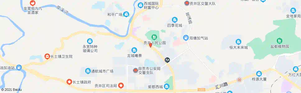 自贡长征大道招呼站_公交站地图_自贡公交_妙搜公交查询2025