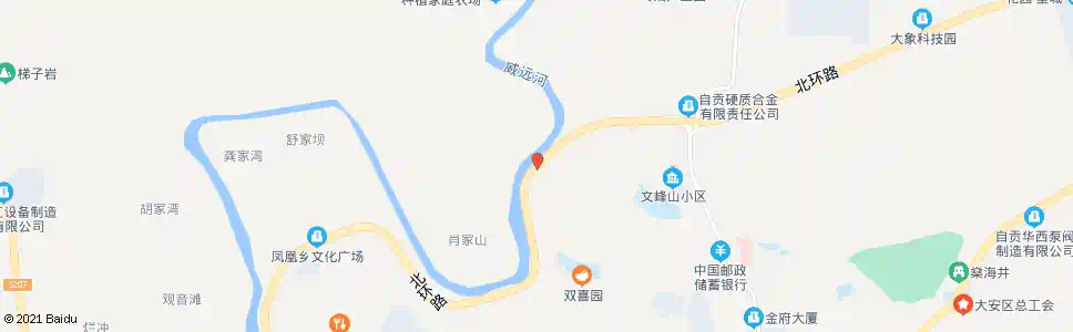 自贡高硐桥_公交站地图_自贡公交_妙搜公交查询2025