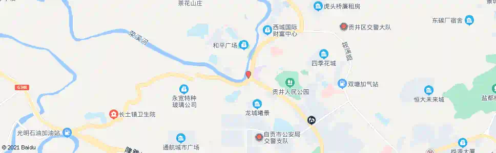 自贡长征大桥_公交站地图_自贡公交_妙搜公交查询2025