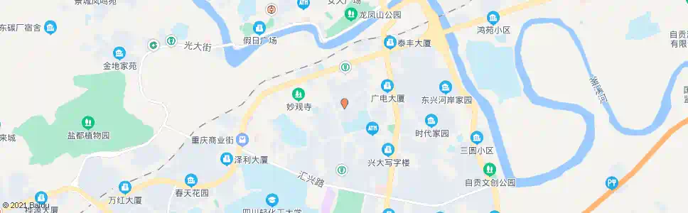 自贡园丁苑_公交站地图_自贡公交_妙搜公交查询2025