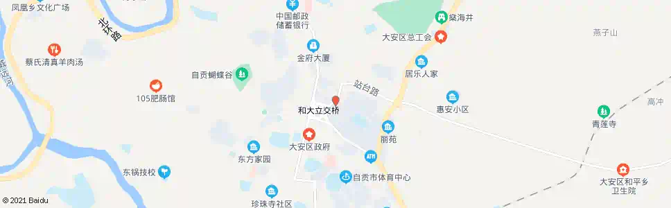 自贡肿瘤医院_公交站地图_自贡公交_妙搜公交查询2025
