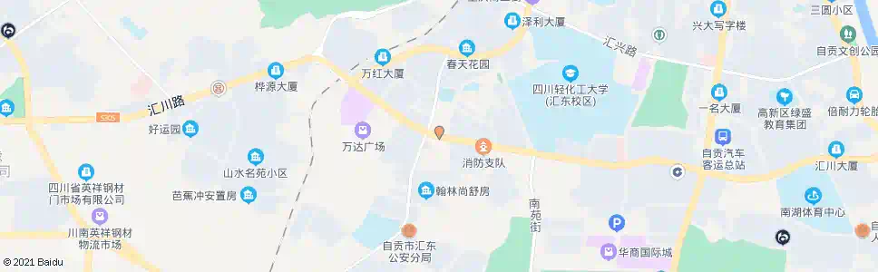 自贡川南农贸_公交站地图_自贡公交_妙搜公交查询2025