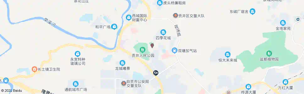 自贡青杠林招呼站_公交站地图_自贡公交_妙搜公交查询2025