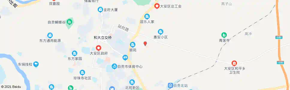 自贡盐厂医院_公交站地图_自贡公交_妙搜公交查询2025