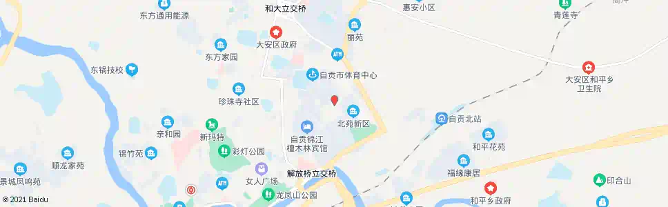 自贡钟云山_公交站地图_自贡公交_妙搜公交查询2025