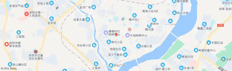 资阳市第一人民医院_公交站地图_资阳公交_妙搜公交查询2025