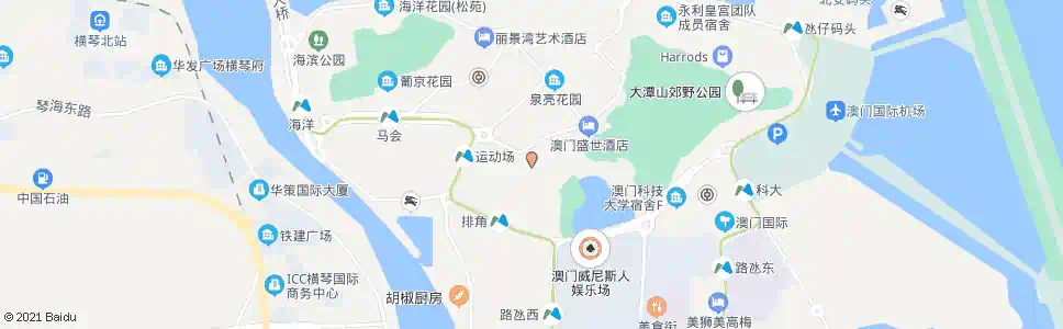 澳門凼仔濠江中學_巴士站地圖_澳門巴士_妙搜巴士搜尋2025