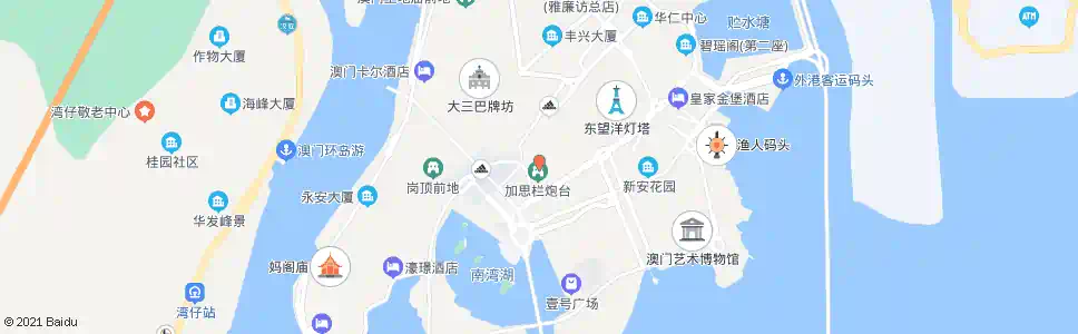 澳門加思欄花園_巴士站地圖_澳門巴士_妙搜巴士搜尋2025