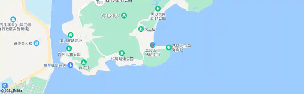 澳門黑沙青年旅捨_巴士站地圖_澳門巴士_妙搜巴士搜尋2025