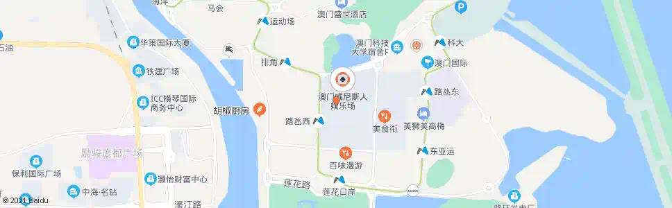 澳門竹灣燒烤公園_巴士站地圖_澳門巴士_妙搜巴士搜尋2025