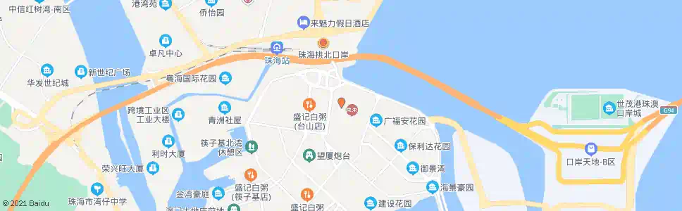 澳門看台街(東行)_巴士站地圖_澳門巴士_妙搜巴士搜尋2025
