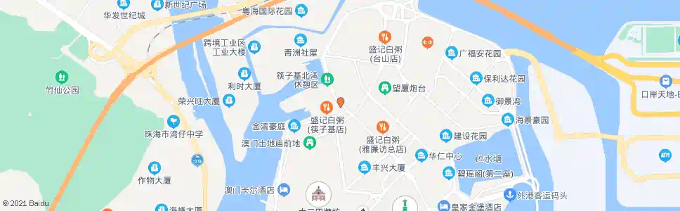 澳門沙梨頭南街(蘭花前地)_巴士站地圖_澳門巴士_妙搜巴士搜尋2025
