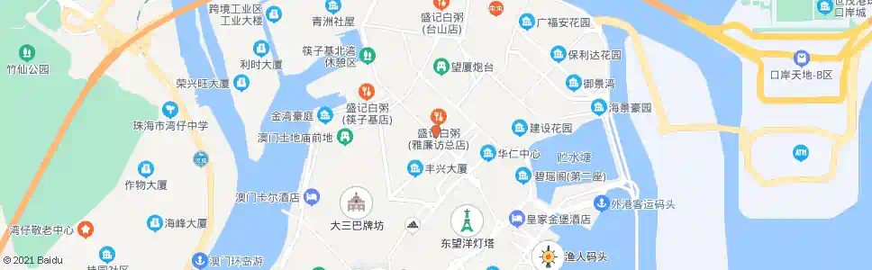 澳門連勝馬路(高士德)_巴士站地圖_澳門巴士_妙搜巴士搜尋2025