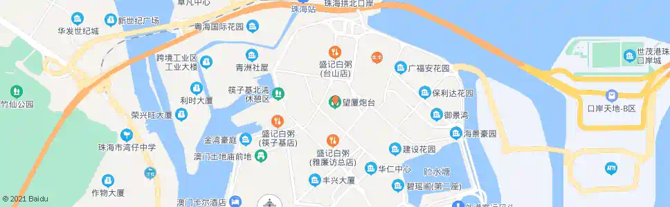 澳門望廈炮台_巴士站地圖_澳門巴士_妙搜巴士搜尋2025