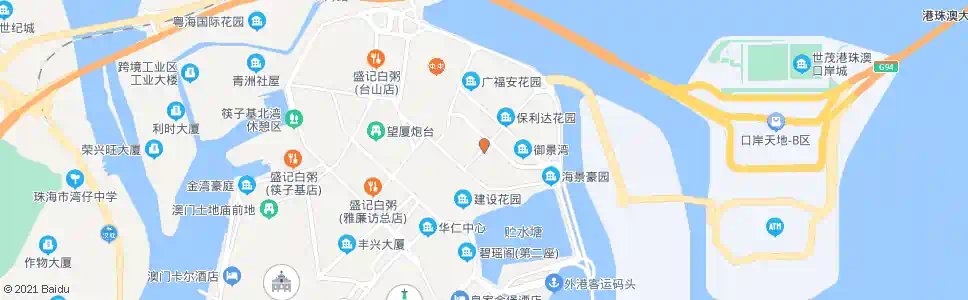 澳門東北大馬路(東華)_巴士站地圖_澳門巴士_妙搜巴士搜尋2025