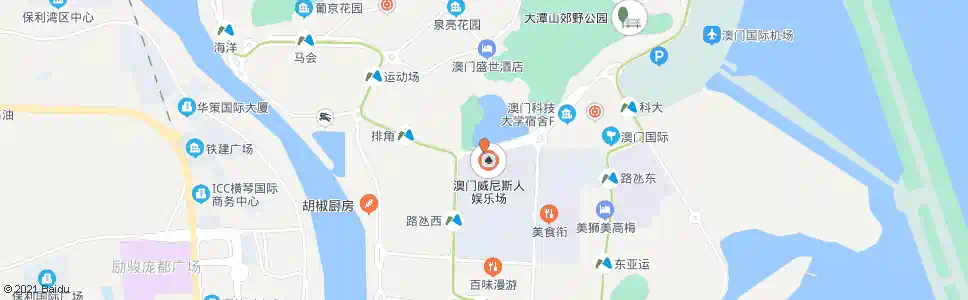 澳門望德聖母灣馬路(紅樹林)(東行)_巴士站地圖_澳門巴士_妙搜巴士搜尋2025