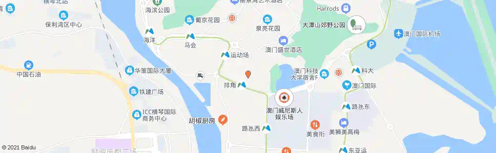 澳門凼仔中葡小學_巴士站地圖_澳門巴士_妙搜巴士搜尋2025