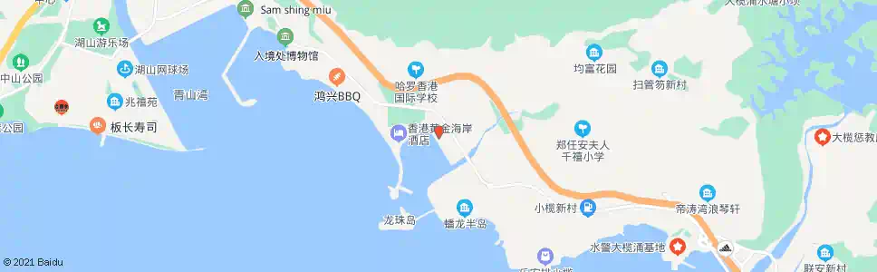 香港香港黃金海岸_巴士站地圖_香港巴士_妙搜巴士搜尋2025
