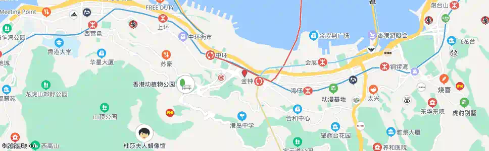 香港金鐘(添馬街)_巴士站地圖_香港巴士_妙搜巴士搜尋2025