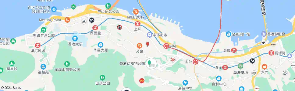 香港海富街(嘉兆大廈)_巴士站地圖_香港巴士_妙搜巴士搜尋2025