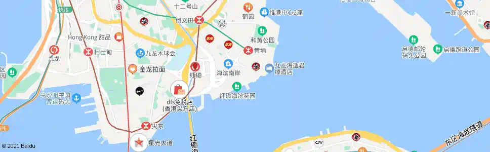 香港紅磡碼頭總站_巴士站地圖_香港巴士_妙搜巴士搜尋2025