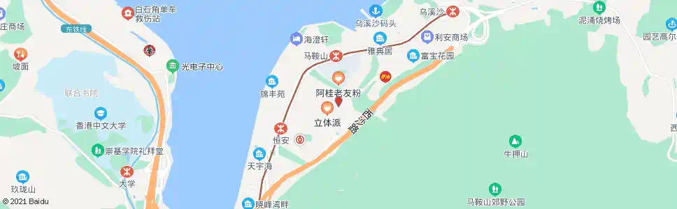 香港馬鞍山(耀安邨)_巴士站地圖_香港巴士_妙搜巴士搜尋2025