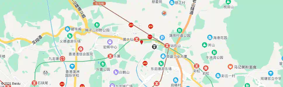 香港黃大仙總站_巴士站地圖_香港巴士_妙搜巴士搜尋2025