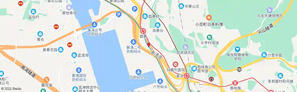 香港救世軍荔景院_巴士站地圖_香港巴士_妙搜巴士搜尋2025