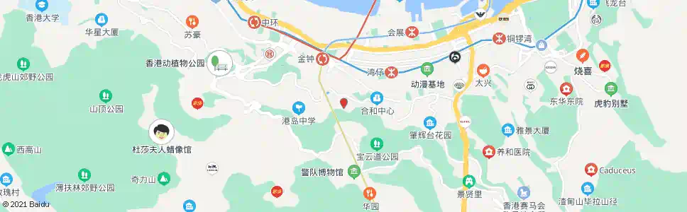 香港寶雲道_巴士站地圖_香港巴士_妙搜巴士搜尋2025