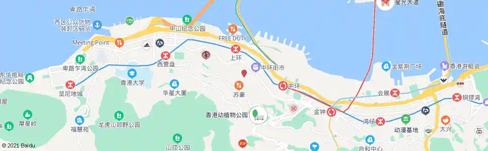 香港與科發道交界_巴士站地圖_香港巴士_妙搜巴士搜尋2025