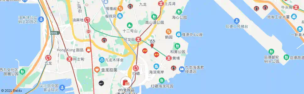 香港蕪湖街(觀音廟)_巴士站地圖_香港巴士_妙搜巴士搜尋2025