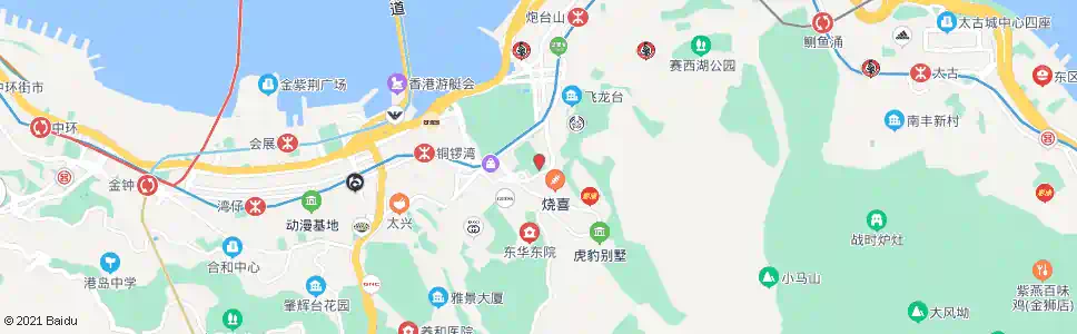 香港中華遊樂會_巴士站地圖_香港巴士_妙搜巴士搜尋2025