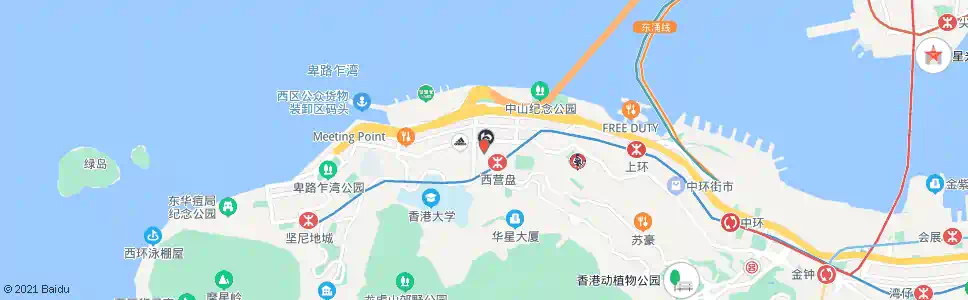 香港第二街_巴士站地圖_香港巴士_妙搜巴士搜尋2025
