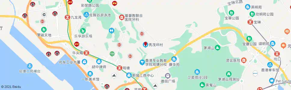 香港秀茂坪邨秀安樓_巴士站地圖_香港巴士_妙搜巴士搜尋2025