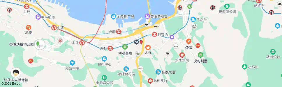 香港寶靈頓道_巴士站地圖_香港巴士_妙搜巴士搜尋2025