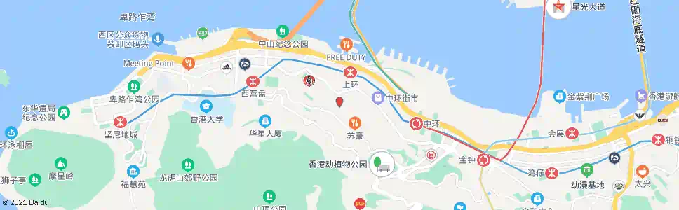香港城皇街_巴士站地圖_香港巴士_妙搜巴士搜尋2025