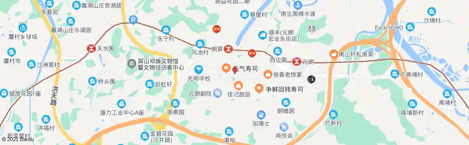 香港元朗喜利徑_巴士站地圖_香港巴士_妙搜巴士搜尋2025