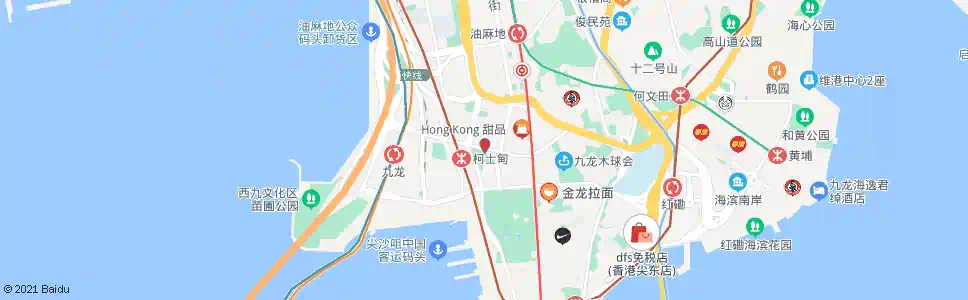 香港佐敦炮台街_巴士站地圖_香港巴士_妙搜巴士搜尋2025