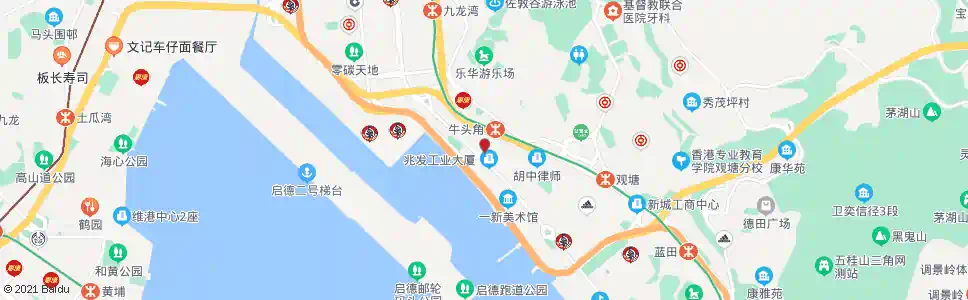 香港鴻國道(天輝工業大廈)_巴士站地圖_香港巴士_妙搜巴士搜尋2025